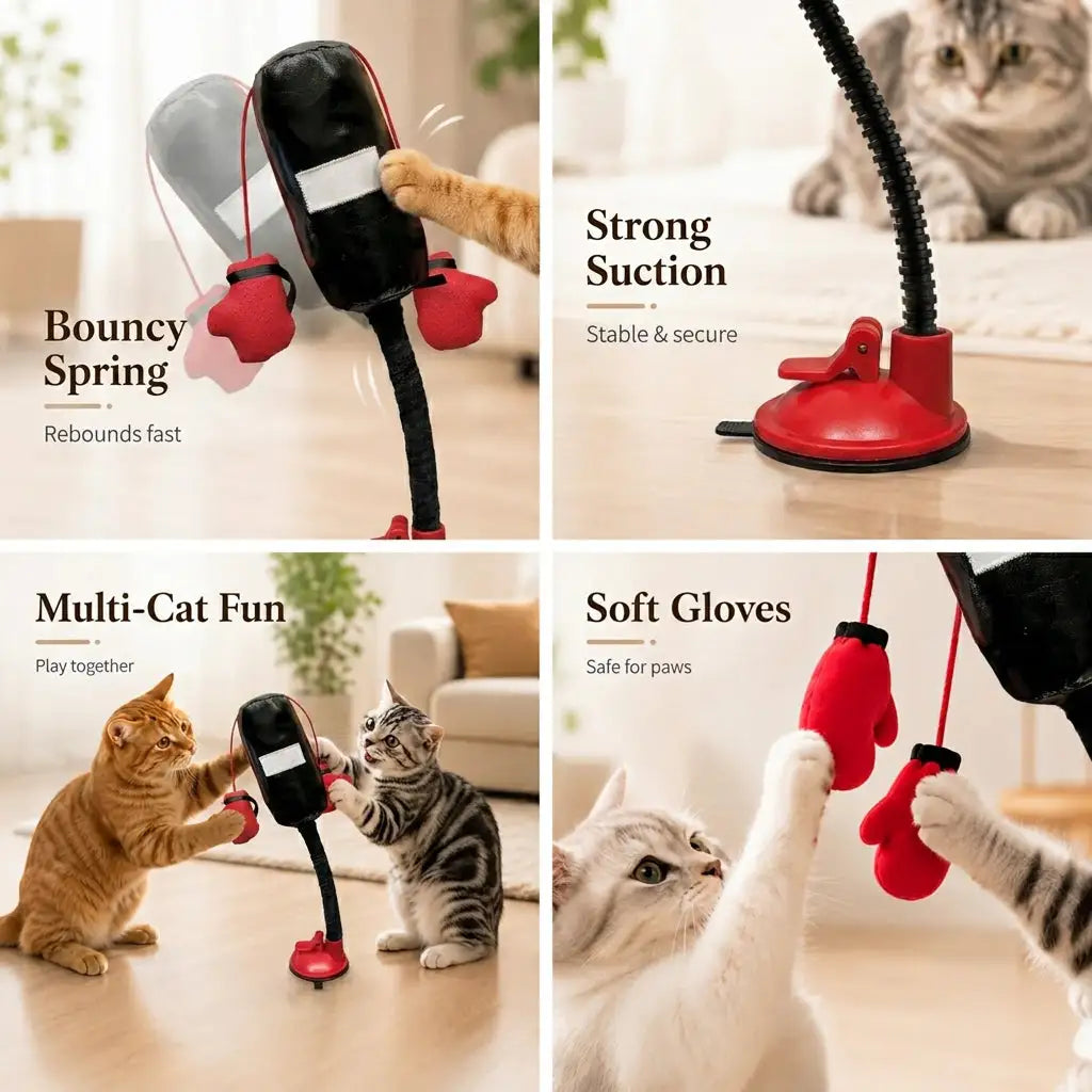 Interactive Cat Boxing Toy