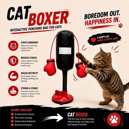 Interactive Cat Boxing Toy